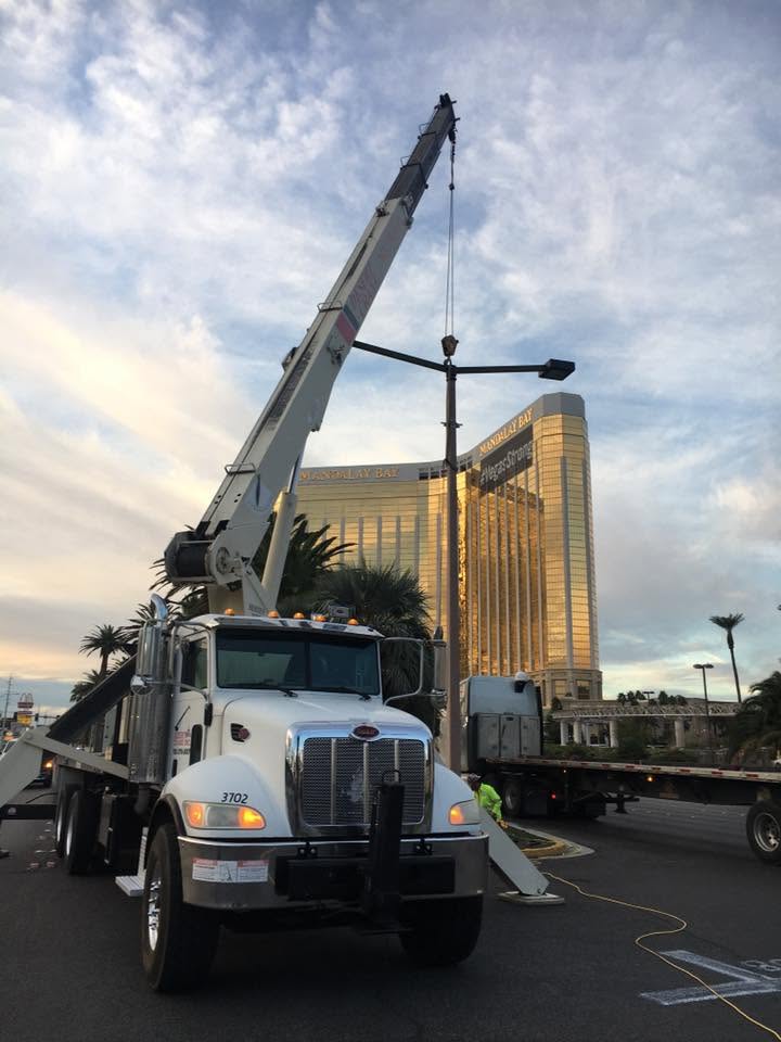 Crane job near Mandalay Bay